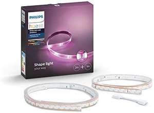 Pack Ruban LED Connecté Philips Hue Lightstrip Plus White and Color Ambiance - 2m + 1m