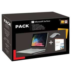 Pack PC Portable Hybride Tactile 13.5" Microsoft Surface Book 2 (i5, RAM 8 Go, SSD 256 Go, Win 10) + Accessoires