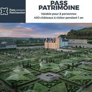 Pass Patrimoine pour 2 Personnes - 400 lieux uniques à visiter en illimité pendant 1 an