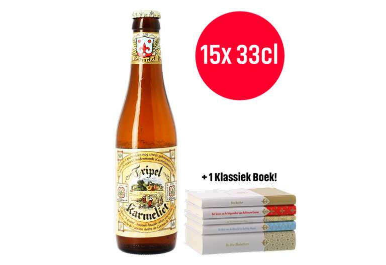 Lot de 15 bières Tripel Karmeliet - 15x33cl (Frontaliers Belgique)