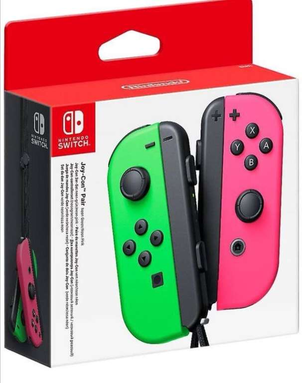 Manette Joy-Con Nintendo Switch - Vert Rose ou Jaune (54.95€ avec le code 10D60)