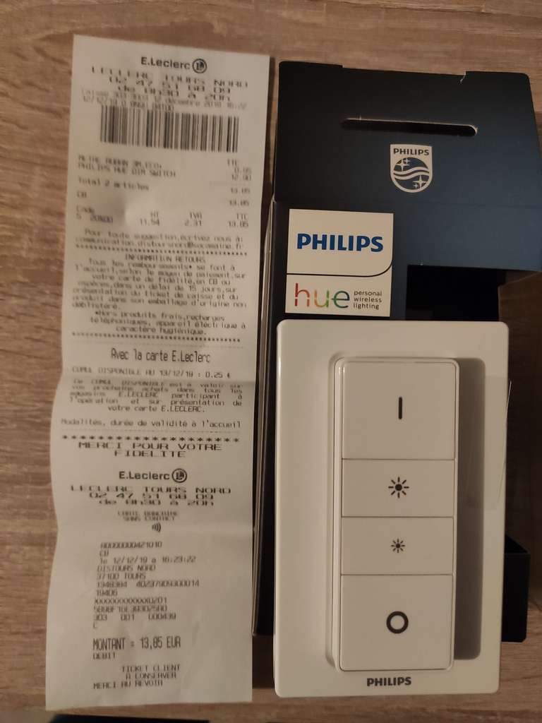 Interrupteur / télécommande connecté Philips Hue Dim Switch - Tours (37)