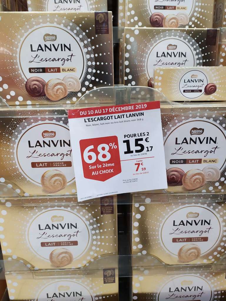 2 Boites Nestlé Lanvin L'escargot 3 chocolats - Soisy sous Montmorency (95)