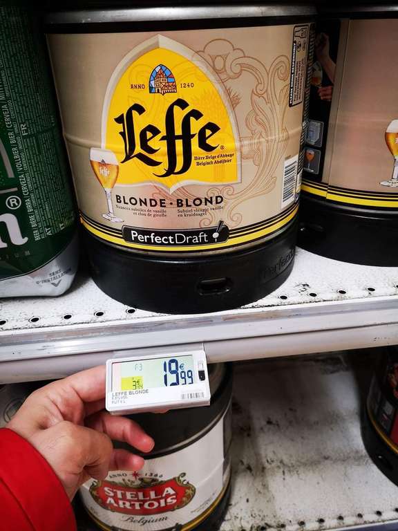 Fut de bière blonde Leffe - 6L pour Tireuse à bière PerfectDraft (consigne remboursable) - Courrières (62)