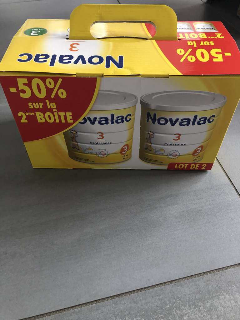 Lot de 2 boîtes de lait de croissance en poudre Novalac Croissance 3 - Pharmacie de la Lisière Gradignan (33)