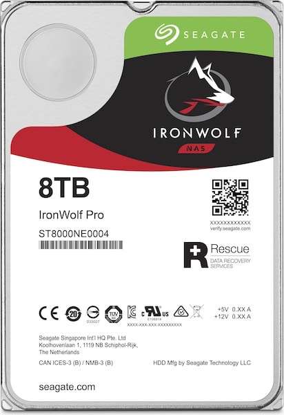 Disque Dur interne 3.5" Seagate IronWolf Pro - 8To (Frontalier Suisse)