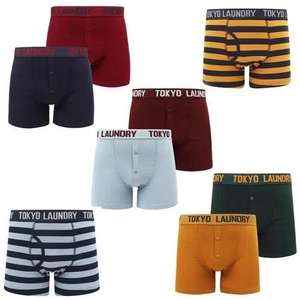 Pack de 6 boxers de la marque Tokyo Laundry - Différentes couleurs possible (Frais de ports inclus)