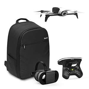 Pack Drone Quadricoptère Parrot Bebop 2 + Lunette FPV + Skycontroller 2 - Blanc + Sac à Dos + Follow-me