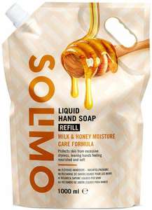 [Panier plus] Recharge savon liquide hydratant mains Solimo - 2x 1L