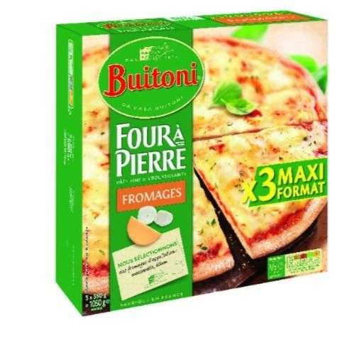 3 pizzas Buitoni four à pierre maxi format