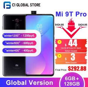 Smartphone 6.39" Xiaomi Mi 9T Pro (Global) - 6 Go RAM, 128 Go