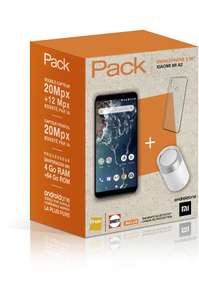 Pack Smartphone 5,99" Xiaomi Mi A2 (Snapdragon 660, 4Go RAM, 64Go) + enceinte Bluetooth + coque de protection