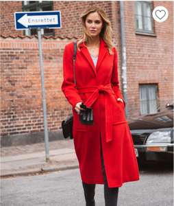 Manteau long rouge
