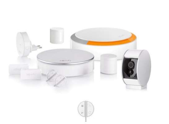 Pack Système d'Alarme sans-fil Somfy Home L + détecteur de mouvement compatible animaux + badge