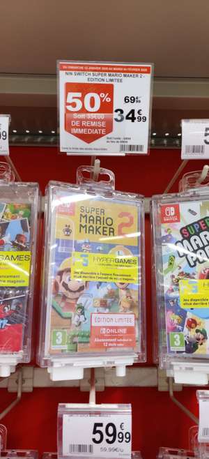 Super Mario Maker 2 sur Switch + abonnement de 12 mois au Nintendo Online - Villeneuve-d'Ascq (59)