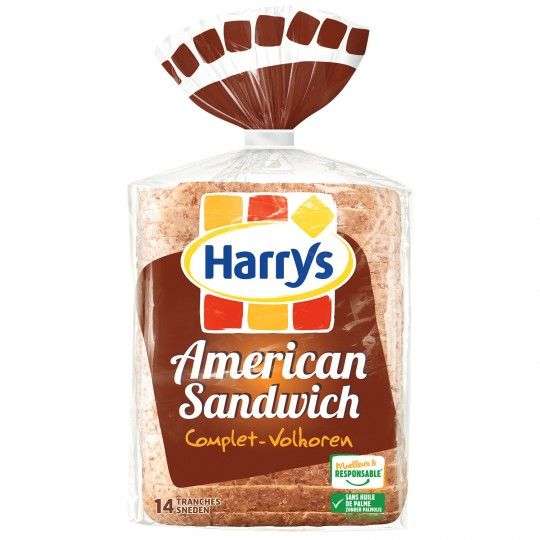 3 paquet de 14 tranches de pain de mie complet Harry's- 600 g