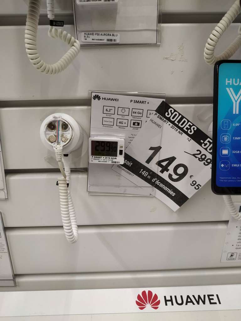 Smartphone 6,21" Huawei P Smart + 2019 - 64Go (Vénissieux 69)