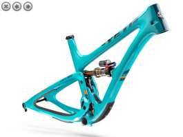Sélection de cadres de vélo Yeti en promotion - Ex : 27.5" SB5 LR Turq Series Carbon (bleu turquoise) + amortisseur L ou XL