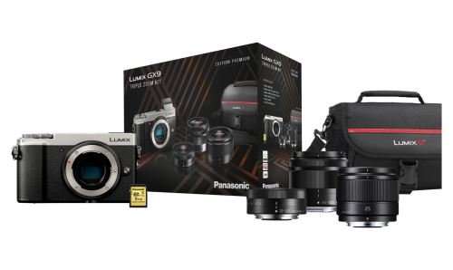 10% de remise dès 500€ sur une sélection Photo, Caméscope et Drone - Ex : Hybride Panasonic Lumix GX9 + 3 Objectifs (12-32, 35-100 & 25 mm)