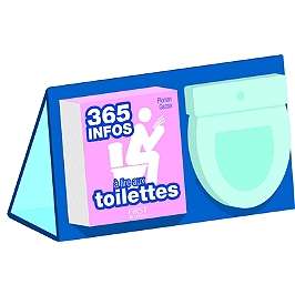 Sélection de coffrets en promotion - Ex : Coffret 365 infos à lire aux toilettes (1 livre + 1 chevalet + 1 éphéméride + 1 bloc pense-bêtes)