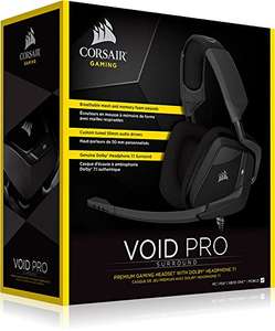 Casque-Micro Filaire Corsair VOID Pro Surround compatible PC, PS4 & Xbox One - Dolby 7.1