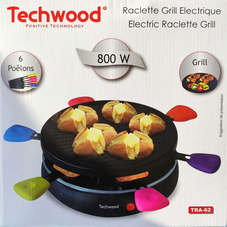 Appareil à raclette Techwood TRA-62 (Saint-Germain-sur-Morin 77)