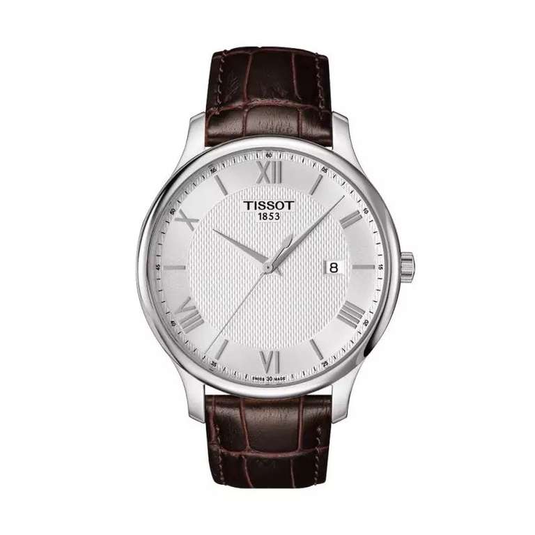 Montre quartz Tissot Tradition Gent. T0636101603800 - 3 ATM, Verre Saphir (montresetvous.com)