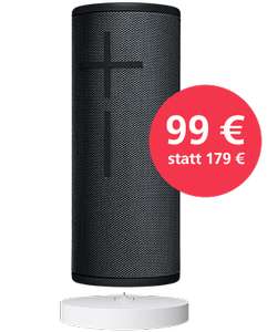 Enceinte Bluetooth Ultimate Ears UE Boom 3 + Support de charge (Frontaliers Allemagne - o2online.de)