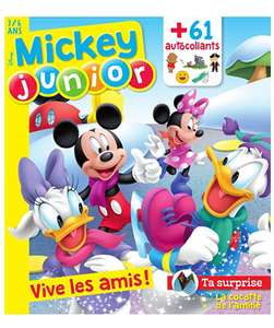 Abonnement de 12 Mois au magazine Mickey Junior (pour les 3/6 ans) - 12 Numéros