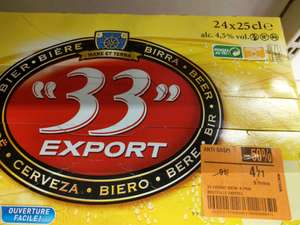 Pack de 24 Bières 33 Export DLC 02/2020, 24 x 25 cl - Montesson (78)