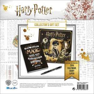 Coffret collection Harry Potter (Version anglaise - 2019) - Calendrier 2019 + Agenda A5 + stylo