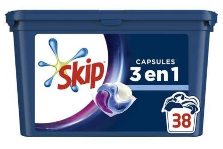 Pack de 38 capsules de lessive Skip 3-en-1 (via 8.72€ sur la carte fidélité)