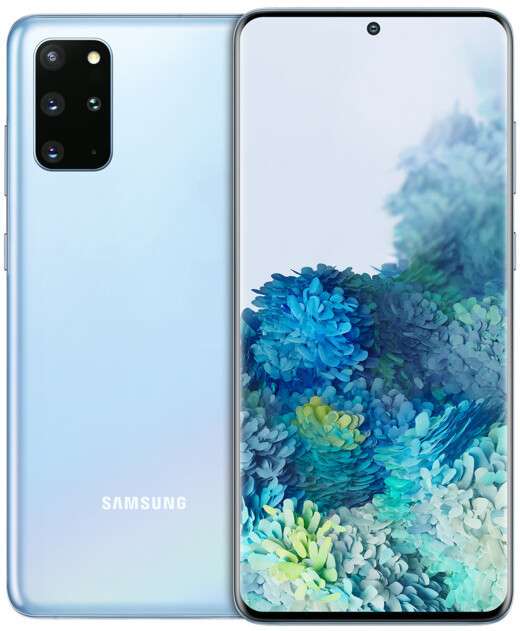 Smartphone 6.7" Samsung Galaxy S20 Plus - WQHD+, Exynos 990, 8 Go de RAM, 128 Go, bleu