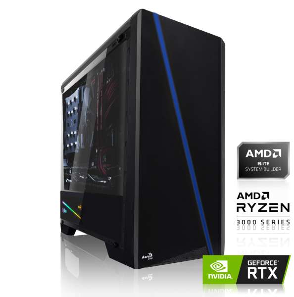 PC Gaming - AMD Ryzen 5 3600, 16Go RAM DDR4, RTX 2060 - 6Go, SSD 240Go, HDD 1To, Sans Windows