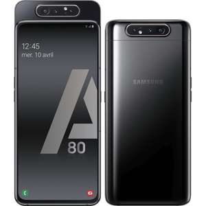 Smartphone 6.7" Samsung Galaxy A80 - Full HD+, Snapdragon 730, RAM 8 Go, ROM 128 Go (Noir)