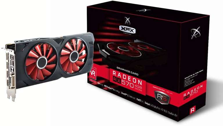 Carte Graphique AMD Radeon RX 570 (XFX RX-570P4DFD6) - 4Go (Vendeur Tiers)