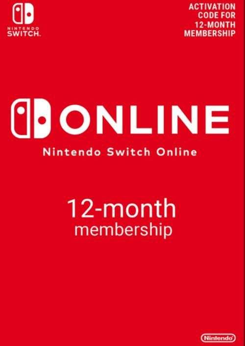 Abonnement Nintendo Switch Online - 12 mois (Dématérialisé)