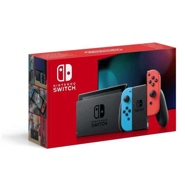 Console Nintendo Switch - Joy-Con Rouge & Bleu Néon (+ 50% de réduction sur une jeu parmi une sélection)