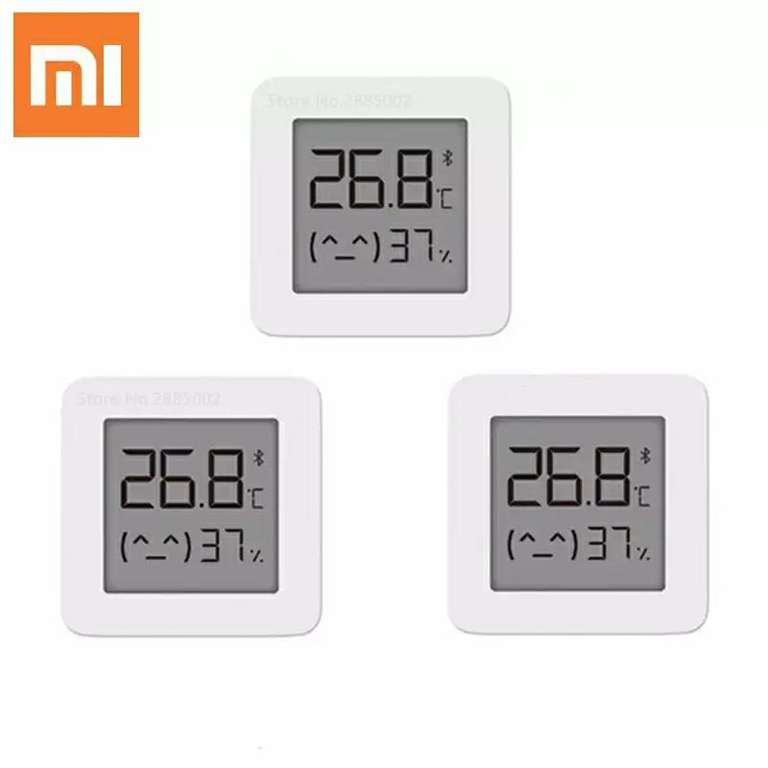 Lot de 3 Capteurs de température et d'humidité Xiaomi Mijia V2 - Bluetooth (Blanc)