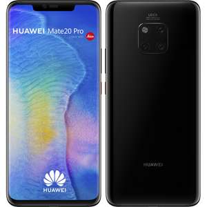 Smartphone 6.39" Huawei Mate 20 Pro - QHD+, Kirin 980, RAM 6 Go, 128 Go, Noir (Reconditionné - Bon état)