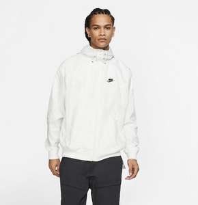 Sportswear Nike Windrunner pour Homme - Manches longues, Blanc, Tailles S à 2XL