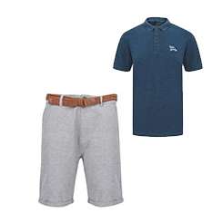 Kit Pantalon Shorts Chino avec ceinture et Polo