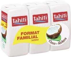 Lot de 3 gels douche Tahiti, Divers parfums
