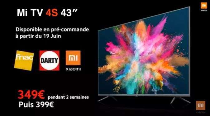 TV 43" Xiaomi Mi TV 4S - 4K UHD