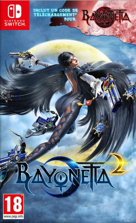 Jeu Bayonetta 2 + Bayonetta 1 (Dématérialisé) sur Nintendo Switch (Retrait magasin uniquement)