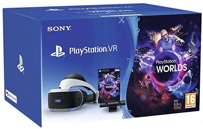 Casque de Réalité Virtuelle Sony PlayStation VR + Camera V2 + VR Worlds - Vendeur Darty