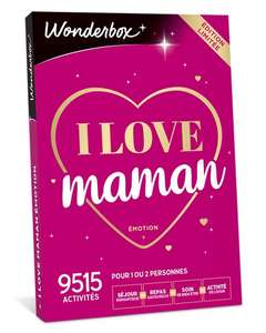 Wonderbox I love Maman Émotion + Carte cadeau Macartebeaute.fr de 10€ offerte