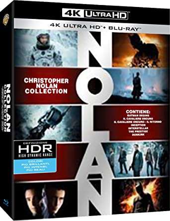 Christopher Nolan Collection 4K ULTRA 19 Discs (7 Blu-Ray 4K UHD + 7 Blu-Ray + 5 DVD)