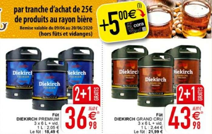 Lot de 3 Fûts Perfectdraft Diekirch Premium (3 x 6 L) - Foetz (Frontaliers Luxembourg)