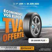 TVA offerte sur une sélection de pneus Continental été et 4 Saisons (Eco Contact 6, Premium Contact 6 et Allseason Contact) - BestDrive.fr